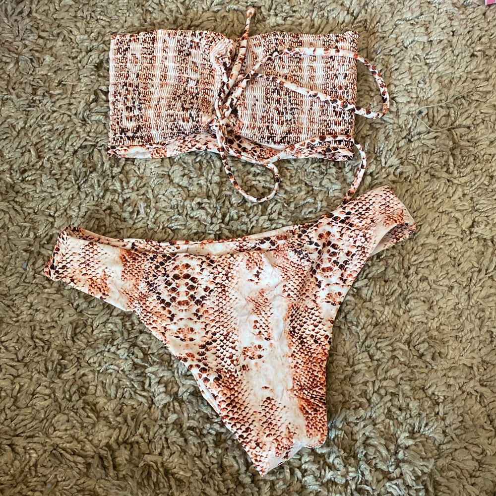 Snake skin bikini